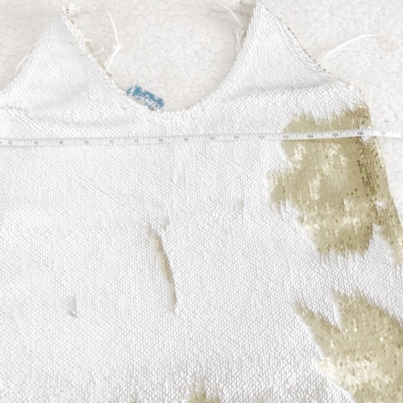 Free People Seeing Double Sequin Mini Dress (L) - Picture 3 of 6